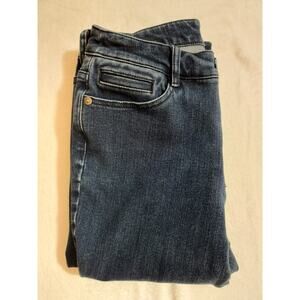 J.Jill Jeans Womens Size 4 Blue Premium Flex Whiskers High-Rise Leggings Y2K